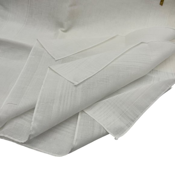 I. Shalom & Co Vintage Mens Handkerchiefs Cotton White Original Box 16 x 16 Set - Picture 5 of 5
